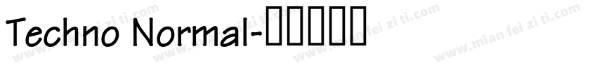 Techno Normal字体转换
